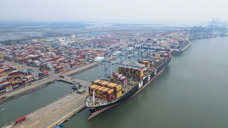 Cảng Quốc tế Cái Mép (CMIT) phá kỷ lục về sản lượng xếp dỡ